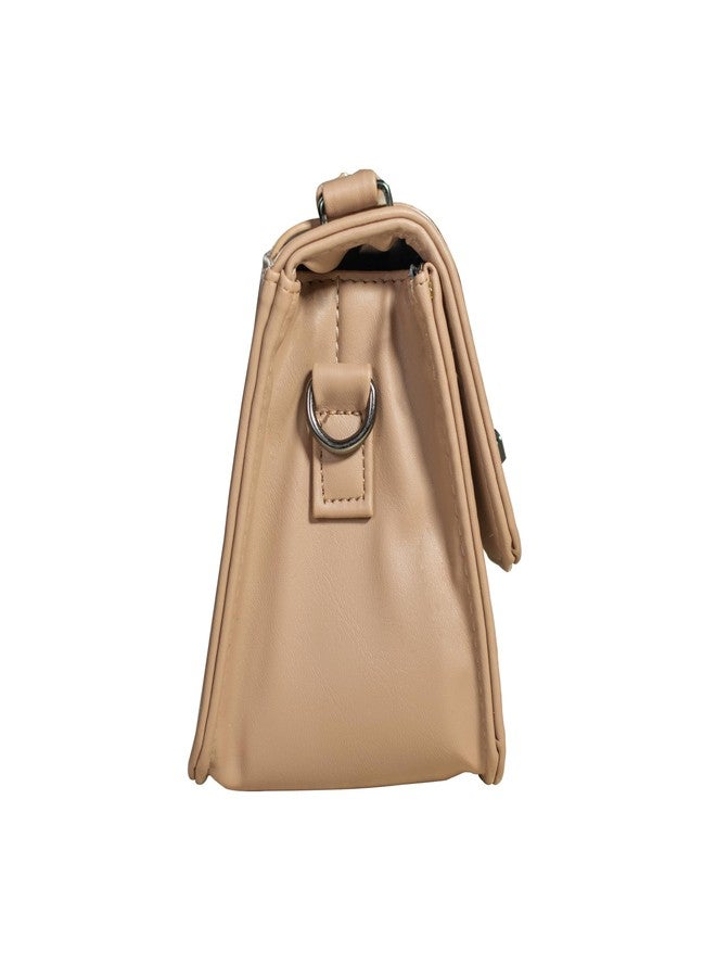 Heartbeat Crossbody Sling Bag for Women | Stylish crossbody sling bag for girls/women (Apricot/Peach) 2.73 ltrs - Image 5
